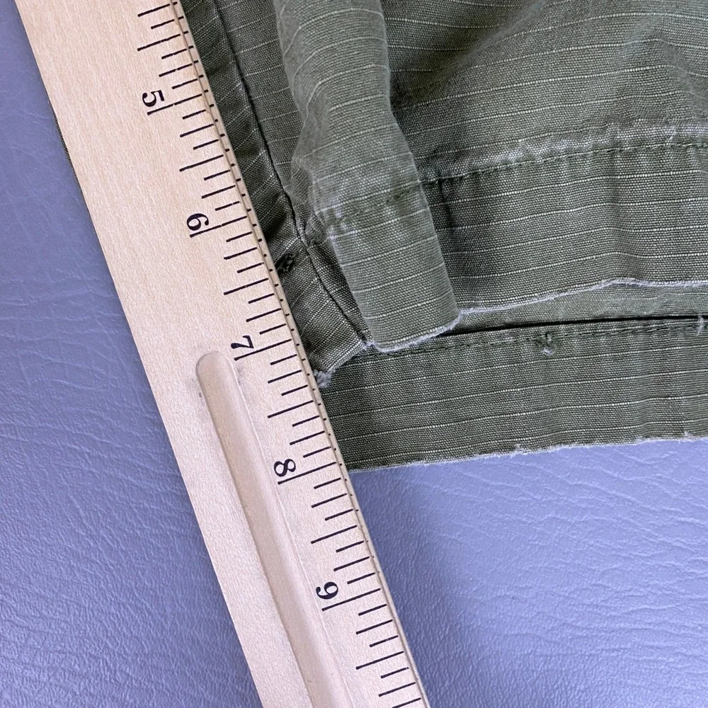 Big Dogs Cargo Shorts Mens 5X Olive Green Cotton Ripstop Elastic Waist *Wear*